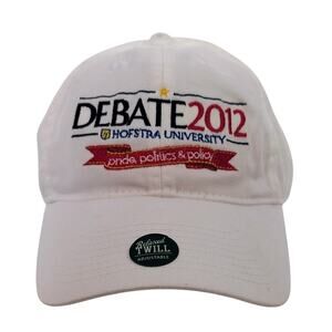 Legacy Relaxed Twill Baseball Cap Men's Adjustable White Hofstra Debate 2012 New